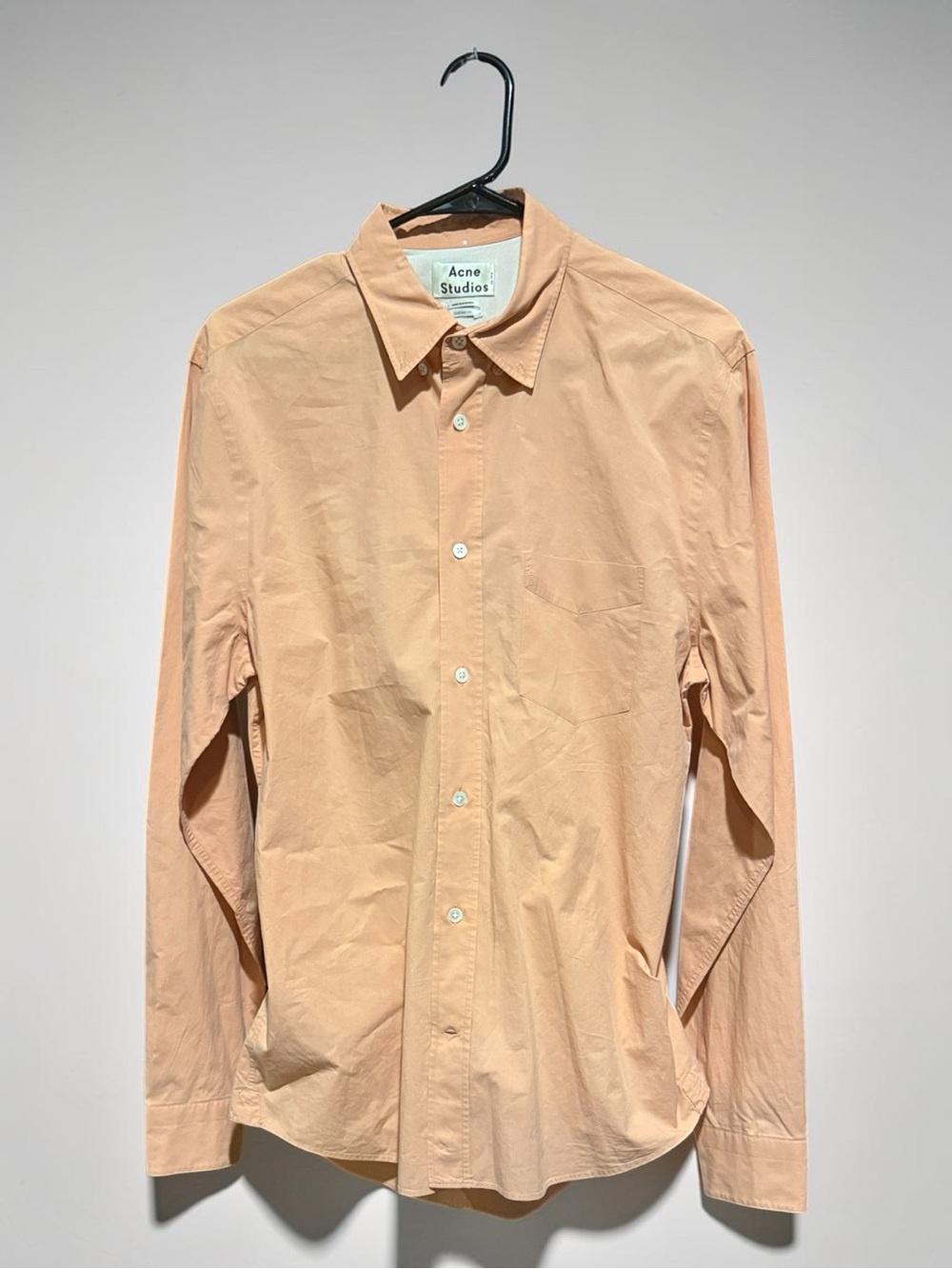 Acne Studios Isherwood Soft Pop Button Down Shirt Size 50/US Large